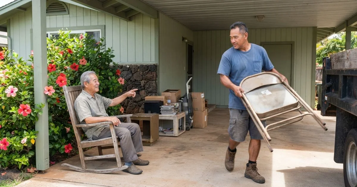 Junk removal for seniors and people with mobility limits in Oahu